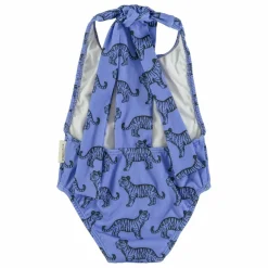 Maillot de Bain Tiger Fibres Recyclées | Bleu