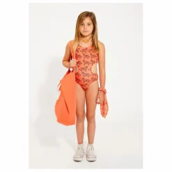 Maillot de Bain Tiger Fibres Recyclées | Orange