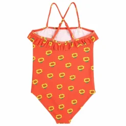 Maillot de Bain Tournesol Fibres Recyclées | Rouge