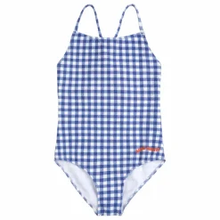Maillot de Bain Vichy Fibres Recyclées | Bleu marine