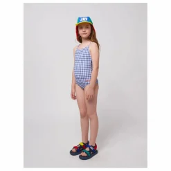 Maillot de Bain Vichy Fibres Recyclées | Bleu marine