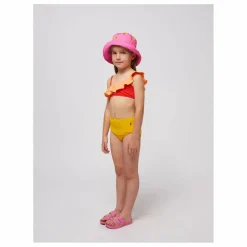 Maillot de Bain Volant Fibres Recyclées | Jaune