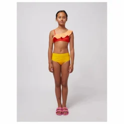 Maillot de Bain Volant Fibres Recyclées | Jaune