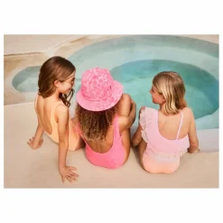 Maillot de Bain Volants Asymétrique Nilla Fibres Recyclées | Rose pâle