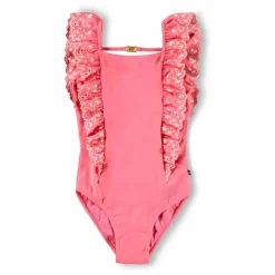 Maillot de Bain Volants Nathalie Fibres Recyclées | Rhubarbe