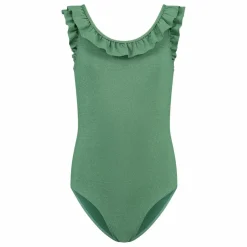 Maillot de Bain Volants Shimmer Lurex | Vert kaki