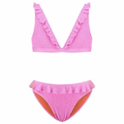 Maillot de Bain Volants Texture | Rose