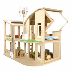 Maison de poupée écologique meublée