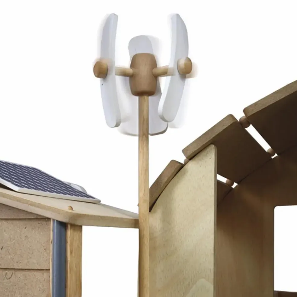 Maison de poupée écologique meublée