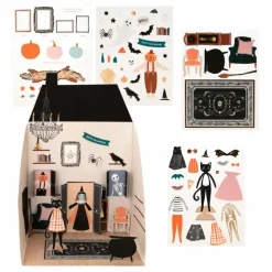 Maison Halloween en papier à décorer