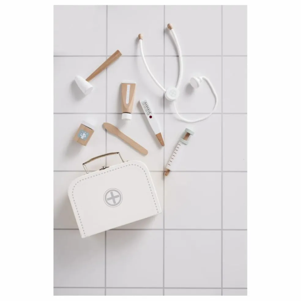 Malette de docteur en carton et bois