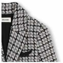 Manteau Carreaux Laine | Beige