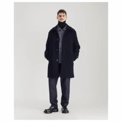 Manteau Caufield Laine Mérinos | Bleu marine