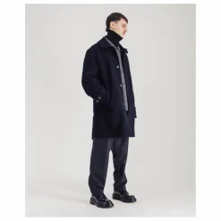 Manteau Caufield Laine Mérinos | Bleu marine
