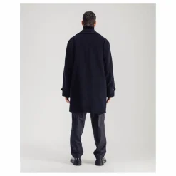 Manteau Caufield Laine Mérinos | Bleu marine
