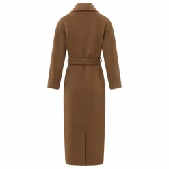 Manteau Ceinturé Laine Vierge | Taupe