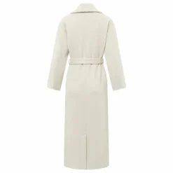 Manteau Ceinturé Laine Vierge | Sable
