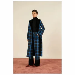 Manteau Cesar Carreaux | Bleu