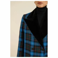 Manteau Cesar Carreaux | Bleu