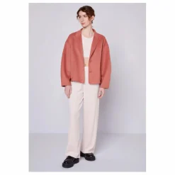 Manteau Court Boule Dadoulove Laine | Rose Litchi