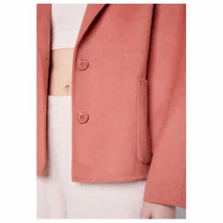 Manteau Court Boule Dadoulove Laine | Rose Litchi