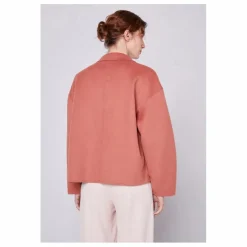 Manteau Court Boule Dadoulove Laine | Rose Litchi