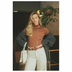 Manteau Court en Laine Recyclée | Gris chiné