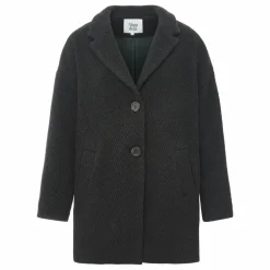 Manteau Court Laine Recyclée | Vert