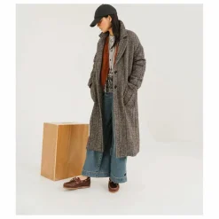 Manteau Doria Seasons Alpaga | Gris bleuté
