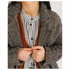 Manteau Doria Seasons Alpaga | Gris bleuté