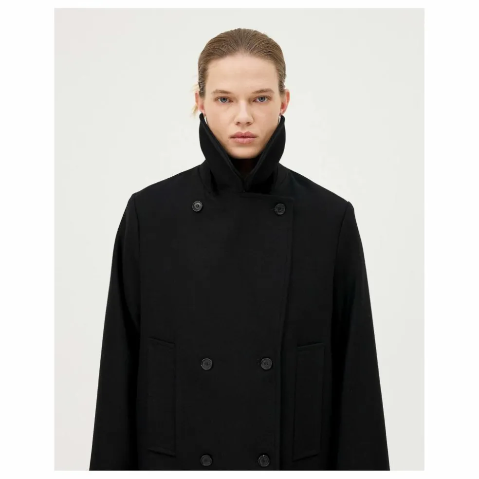 Manteau Dundee Laine et Cachemire Recyclé | Bleu nuit
