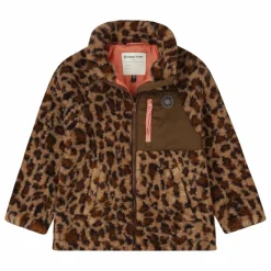 Manteau Façon Sherpa Minnesota Léopard Fibres Recyclées | Marron