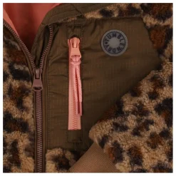Manteau Façon Sherpa Minnesota Léopard Fibres Recyclées | Marron