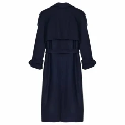 Manteau Flavia Laine Recyclée | Bleu marine