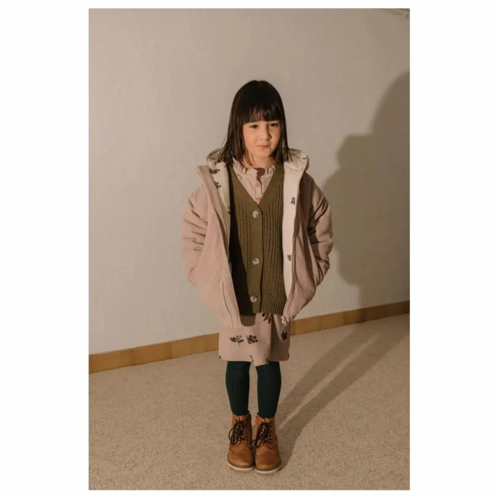 Manteau Frio Mûres Velours Côtelé Fibres Recyclées | Mauve