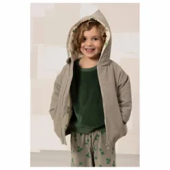 Manteau Frio Trèfles Velours Côtelé Fibres Recyclées | Gris