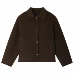 Manteau Gyoda Laine | Brun kaki