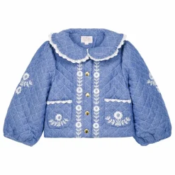 Manteau Jouliana Chambray Coton Bio | Bleu