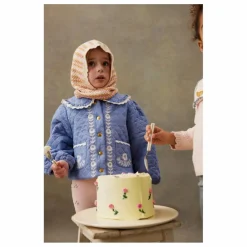 Manteau Jouliana Chambray Coton Bio | Bleu