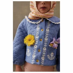 Manteau Jouliana Chambray Coton Bio | Bleu
