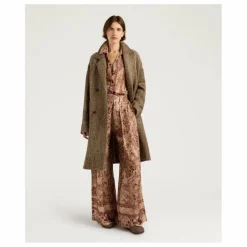 Manteau Lancaster Herringbone Laine Vierge | Beige