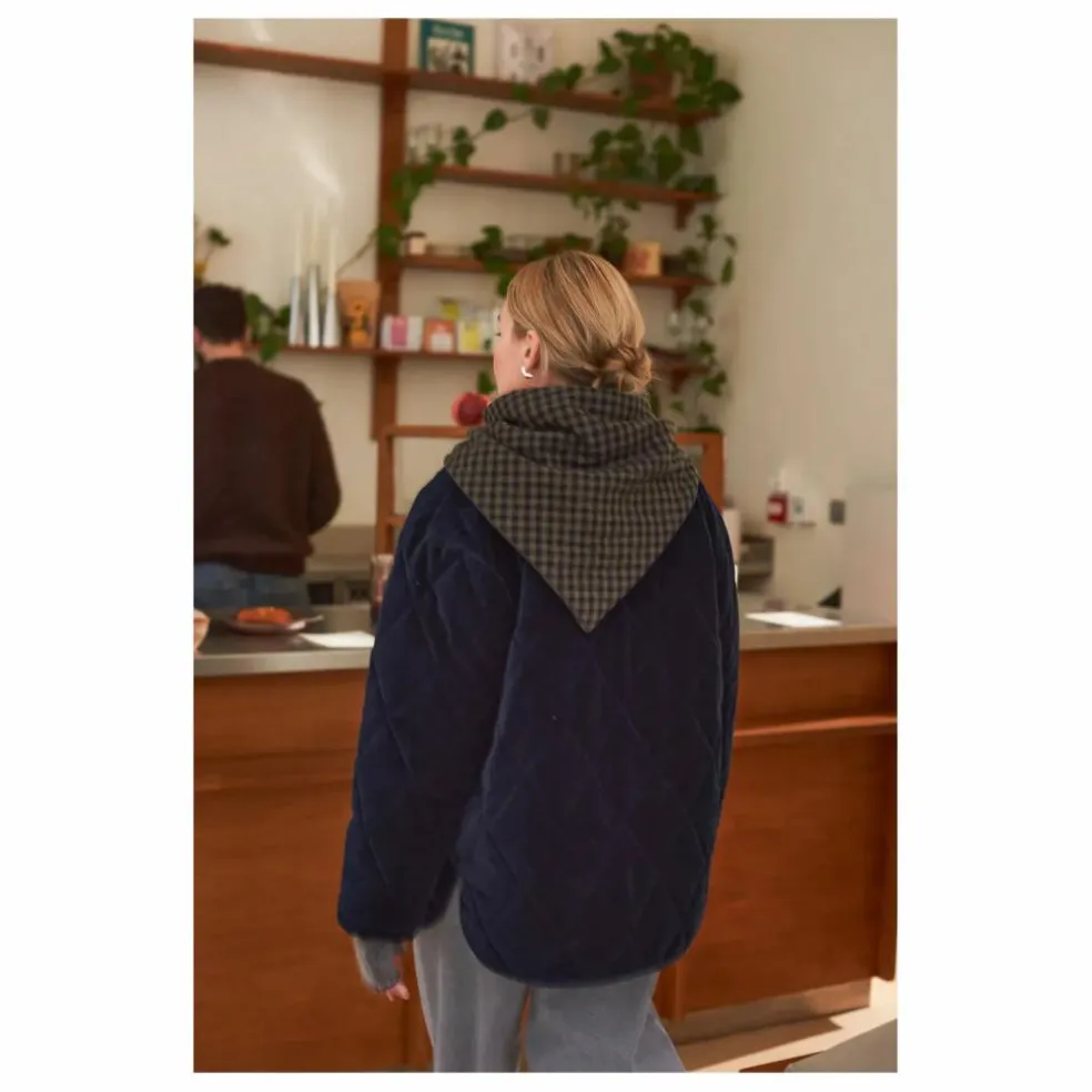 Manteau Matelassé Louisa Velours - Collection Femme | Indigo