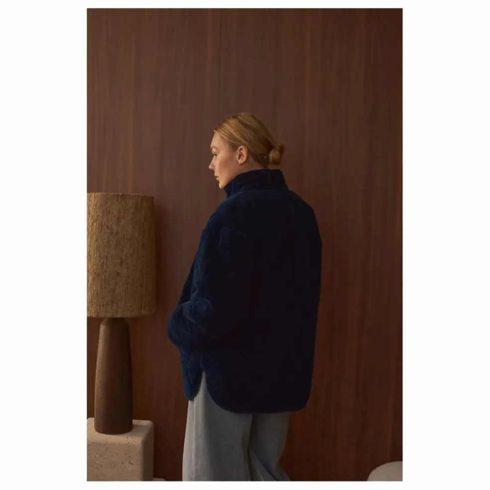 Manteau Matelassé Louisa Velours - Collection Femme | Indigo