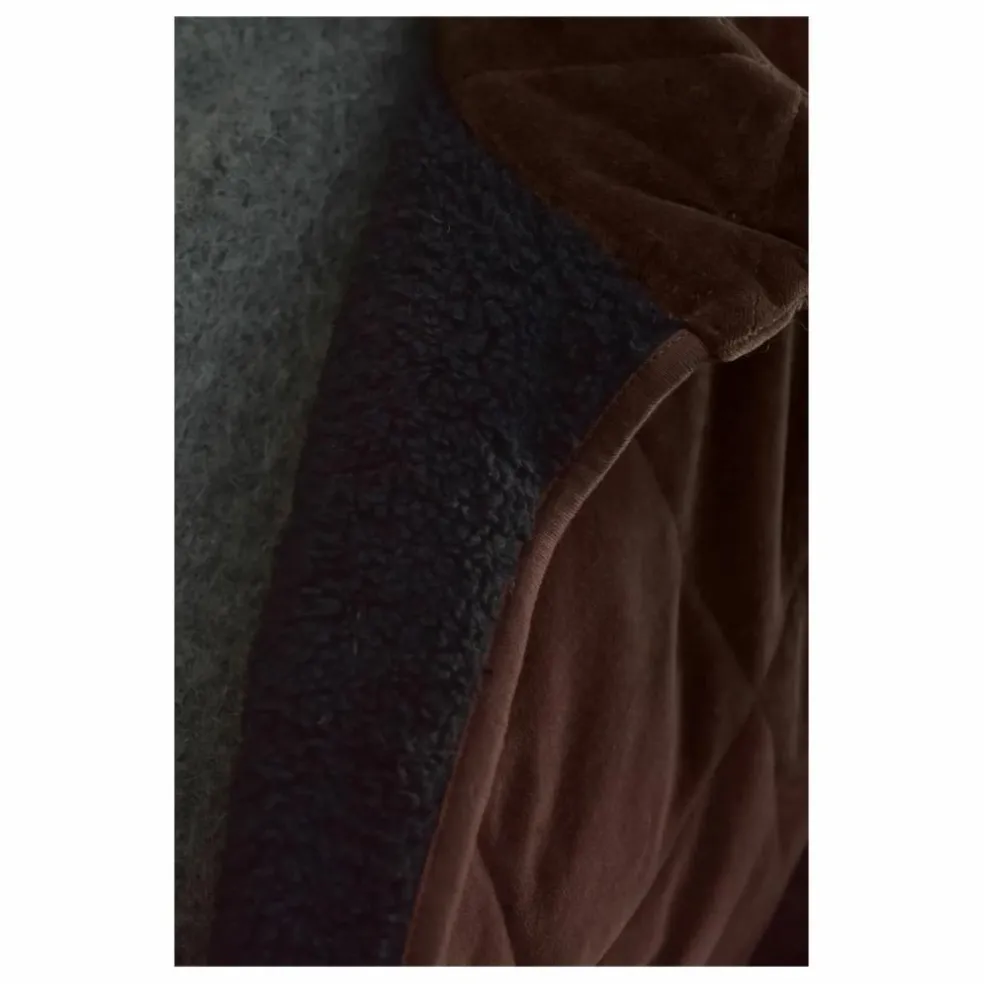 Manteau Matelassée Louisa Velours - Collection Femme | Chocolat
