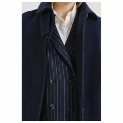 Manteau Mayri Laine Vierge | Bleu marine