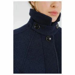 Manteau Mayri Laine Vierge | Bleu marine