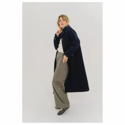 Manteau Mayri Laine Vierge | Bleu marine
