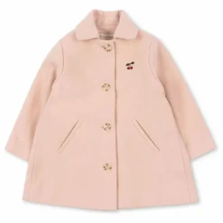 Manteau Novella Laine | Rose pêche