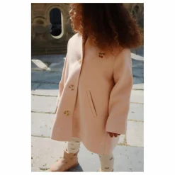 Manteau Novella Laine | Rose pêche