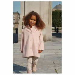 Manteau Novella Laine | Rose pêche